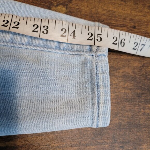 American Eagle Jeans 2s Jegging Next Level Stretch Hi Rise Light Wash Ripped - Picture 11 of 13